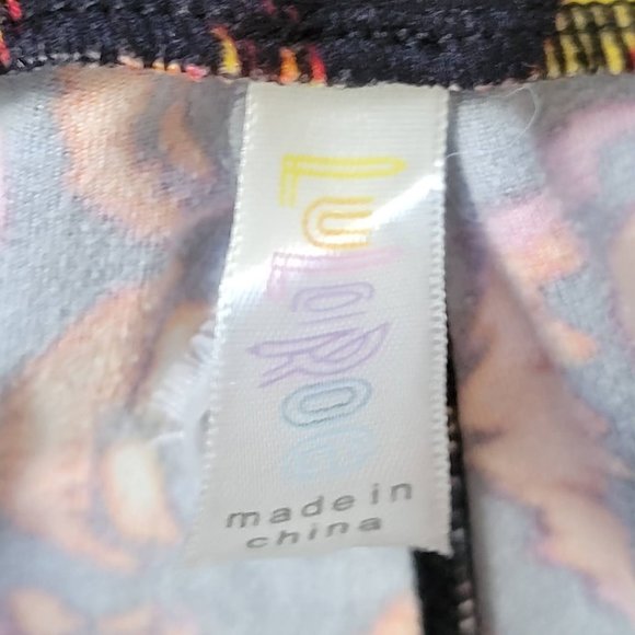 LuLaRoe Black and Orange Halloween Jack-O-Lantern Buttery Soft Leggings One Size - Picture 2 of 16